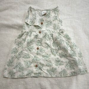 White and Green Children’s Summer dress